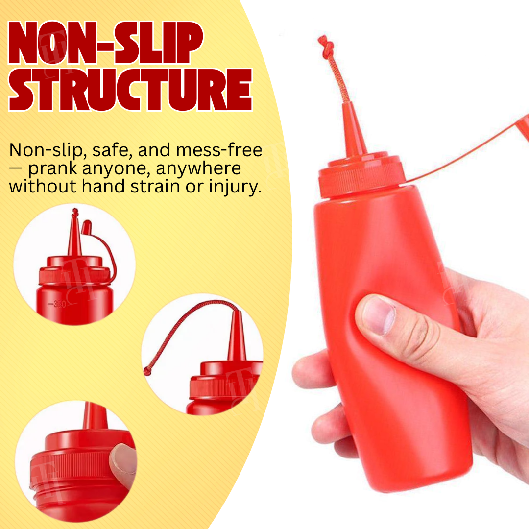 AEXZR® Squeeze Surprise Tomato and Mustard Prank Bottle - Image 2